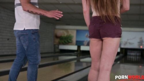 Cathy Heaven and Stacy Cruz have raunchy group sex at the bowling alley GP1456
