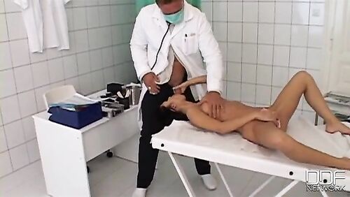 Doctor checks this perfect throat